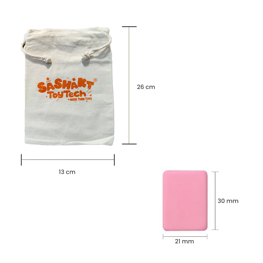 Mahjong Match Block Set (2 Players) , Mahjong Match Tile Game with 49 Premium Tiles(30mm) Animal and Food Pattern, Portable Mahjong Set with A Drawstring Bag