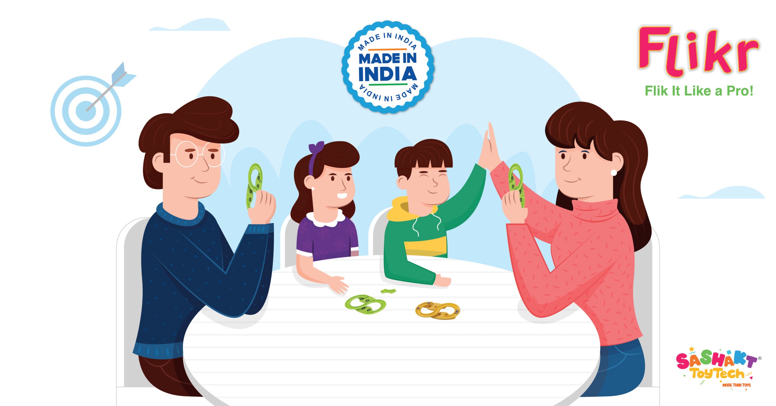 Sashakt illustration about fidget toys and focus