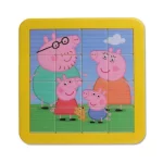 PuzzleSmart Peppa Pig Sliding Puzzle Toy for Kids | Educational Brain Teaser Game | Improves Focus, Memory & Problem-Solving Skills | Fun Learning Toy for Boys & Girls (Age 3+)