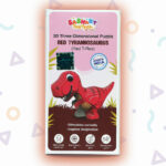 Sashakt Toytech 3D Dinosaur Puzzle – Green Stegosaurus | DIY Educational Toy for Kids & Adults | Brain Development, Hand-Eye Coordination | Eco-Friendly Cardboard Model Kit - Image 7