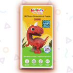 Sashakt Toytech 3D Dinosaur Puzzle – Green Stegosaurus | DIY Educational Toy for Kids & Adults | Brain Development, Hand-Eye Coordination | Eco-Friendly Cardboard Model Kit