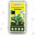 Sashakt Toytech 3D Dinosaur Puzzle – Green Stegosaurus | DIY Educational Toy for Kids & Adults | Brain Development, Hand-Eye Coordination | Eco-Friendly Cardboard Model Kit - Image 3