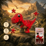 Sashakt Toytech 3D Dinosaur Puzzle – Green Stegosaurus | DIY Educational Toy for Kids & Adults | Brain Development, Hand-Eye Coordination | Eco-Friendly Cardboard Model Kit - Image 7