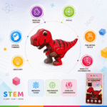 Sashakt Toytech 3D Dinosaur Puzzle – Green Stegosaurus | DIY Educational Toy for Kids & Adults | Brain Development, Hand-Eye Coordination | Eco-Friendly Cardboard Model Kit - Image 8