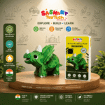 Sashakt Toytech 3D Dinosaur Puzzle – Green Stegosaurus | DIY Educational Toy for Kids & Adults | Brain Development, Hand-Eye Coordination | Eco-Friendly Cardboard Model Kit - Image 12