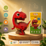 Sashakt Toytech 3D Dinosaur Puzzle – Green Stegosaurus | DIY Educational Toy for Kids & Adults | Brain Development, Hand-Eye Coordination | Eco-Friendly Cardboard Model Kit (Bulk)